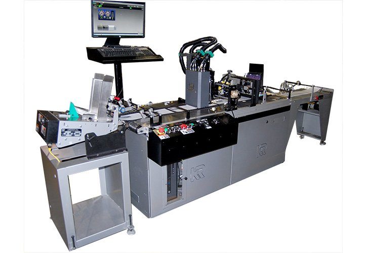 Inkjet addressing system applying addresses and Intelligent Mail barcodes to mailpieces at Plavidian